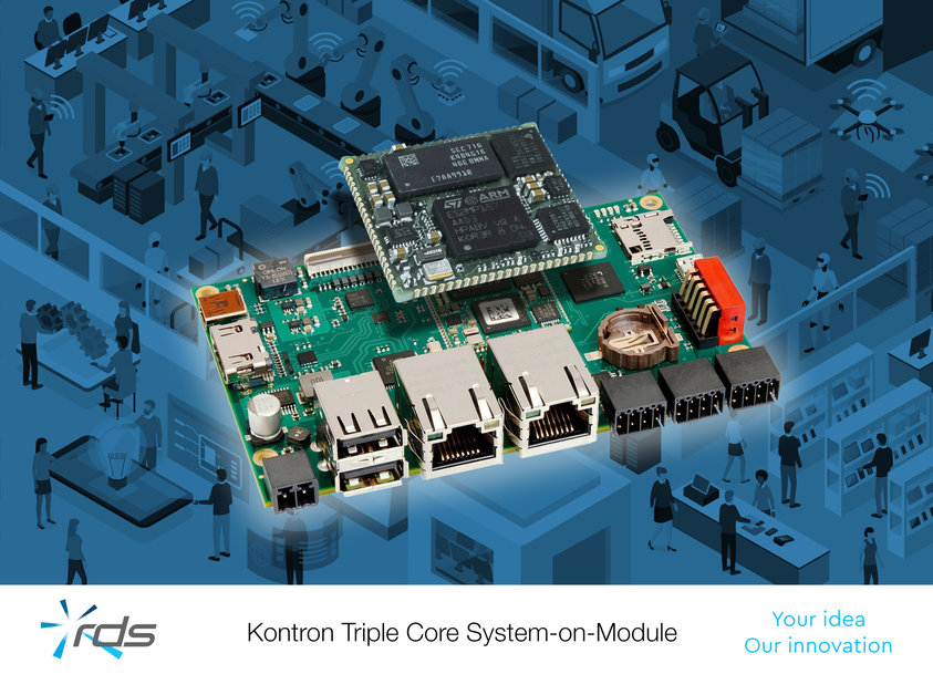 Powerful, compact System-on-Module supports three processor cores
